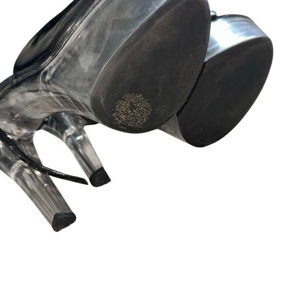 Ellie Shoes W’s 601 Sz 10 Juliet Pole dancing Fitness Platform Y2K  heel acrylic - Picture 3 of 10